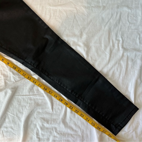 CURRENT/ELLIOTT 31 The High Waist Ankle Skinny Jean Black Coated - Picture 4 of 7